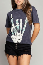 Load image into Gallery viewer, Skeleton Rock Hand Sign Graphic Top (DS)
