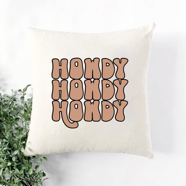 Howdy Bubble Stacked Pillow Cover (DS)