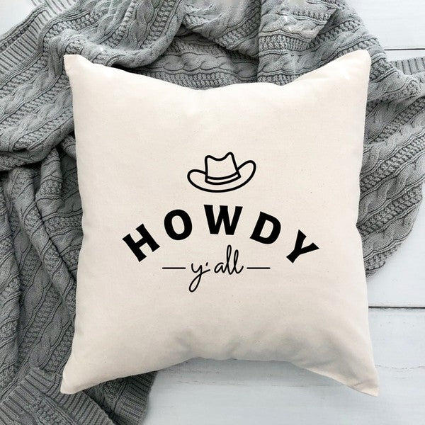 Howdy Y'all Pillow Cover (DS)