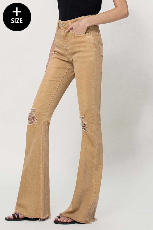 Curvy High Rise Flare Jeans (DS)