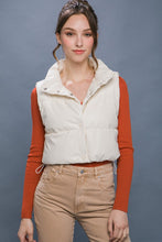 Load image into Gallery viewer, Faux Leather Puffer Vest (DS)
