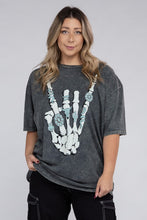 Load image into Gallery viewer, Curvy - Skeleton Rock Hand Sign Graphic Top (DS)
