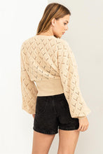 Load image into Gallery viewer, Days Together Pointelle Sweater Cardigan (DS)
