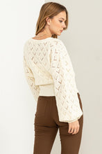 Load image into Gallery viewer, Days Together Pointelle Sweater Cardigan (DS)
