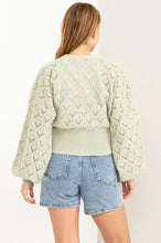 Load image into Gallery viewer, Days Together Pointelle Sweater Cardigan (DS)
