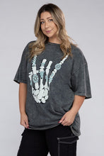 Load image into Gallery viewer, Curvy - Skeleton Rock Hand Sign Graphic Top (DS)
