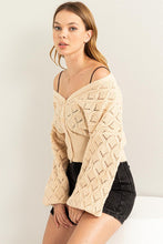 Load image into Gallery viewer, Days Together Pointelle Sweater Cardigan (DS)
