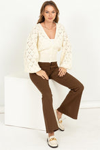 Load image into Gallery viewer, Days Together Pointelle Sweater Cardigan (DS)
