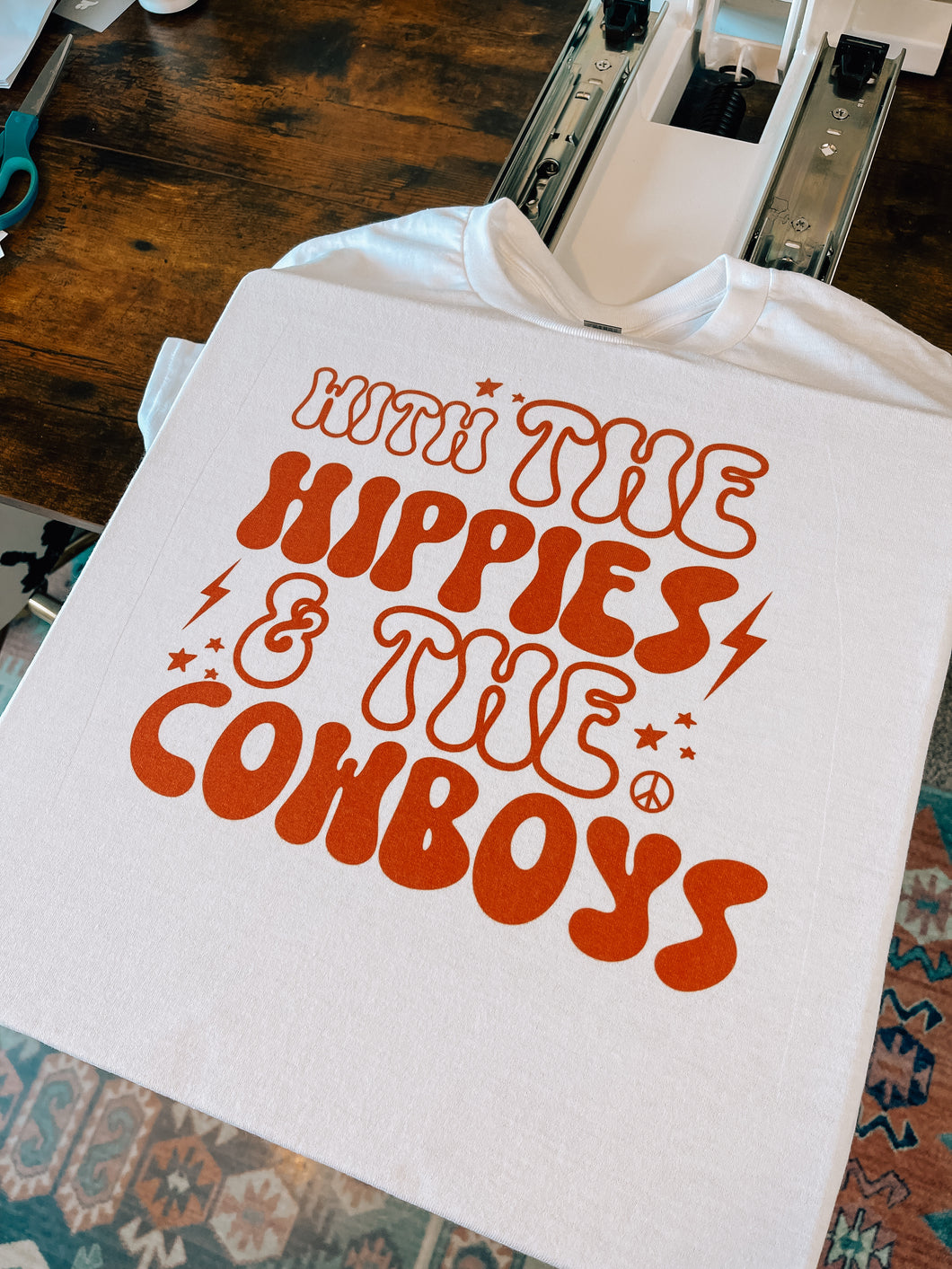 Hippies and Cowboys Tee