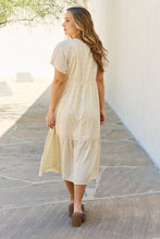 Load image into Gallery viewer, HEYSON Spring Baby Full Size Kimono Sleeve Midi Dress in Cream
