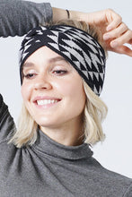 Load image into Gallery viewer, Geometrical Design Knitted Headband
