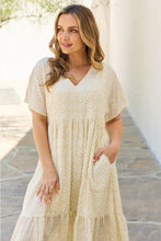 Load image into Gallery viewer, HEYSON Spring Baby Full Size Kimono Sleeve Midi Dress in Cream
