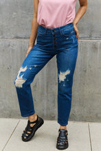 Load image into Gallery viewer, Judy Blue Melanie *all sizes* High Waisted Distressed Boyfriend Jeans (DS)
