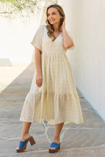 Load image into Gallery viewer, HEYSON Spring Baby Full Size Kimono Sleeve Midi Dress in Cream
