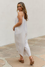 Load image into Gallery viewer, HEYSON Full Size Multi Colored Striped Jumpsuit with Pockets (DS)
