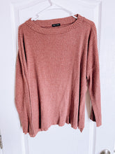 Load image into Gallery viewer, Pink / red ribbed sweater
