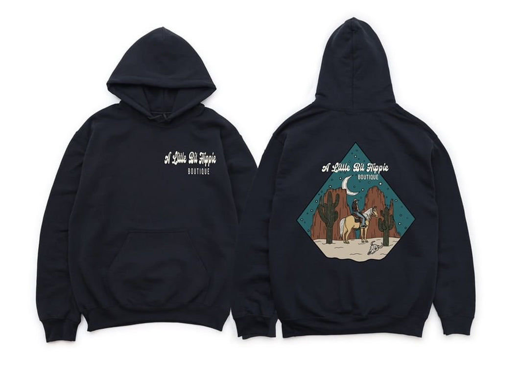 ALBHB logo hoodie - black