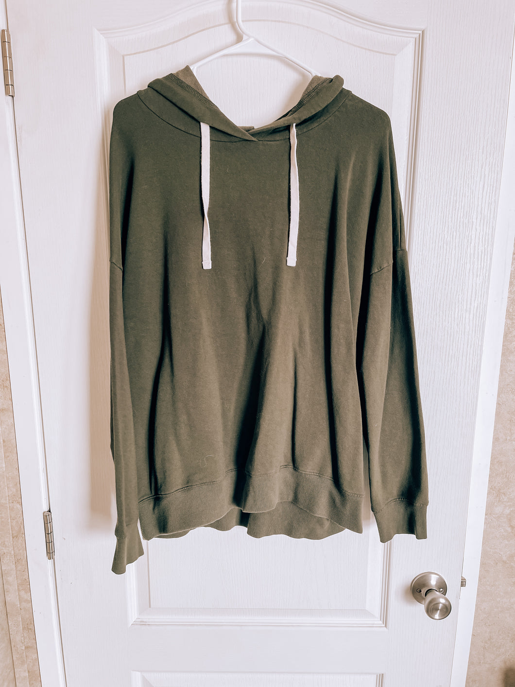 Olive hooded sweater